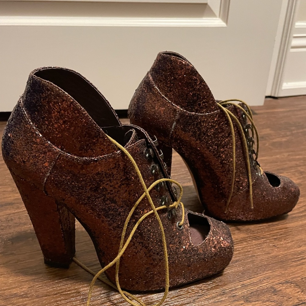 Sparkly Rodarte platform booties